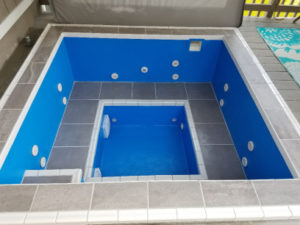 Finished DIY hot tub